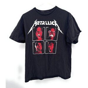 Metallica T-Shirt Mens L Black Worldwired Concert Tour 2017